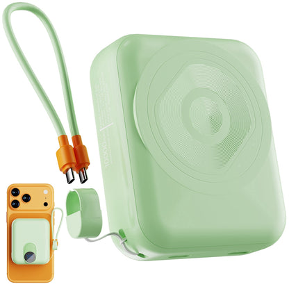 20000mAh Power Bank Portable Fast Charger with 4 Cables, Compatible wi