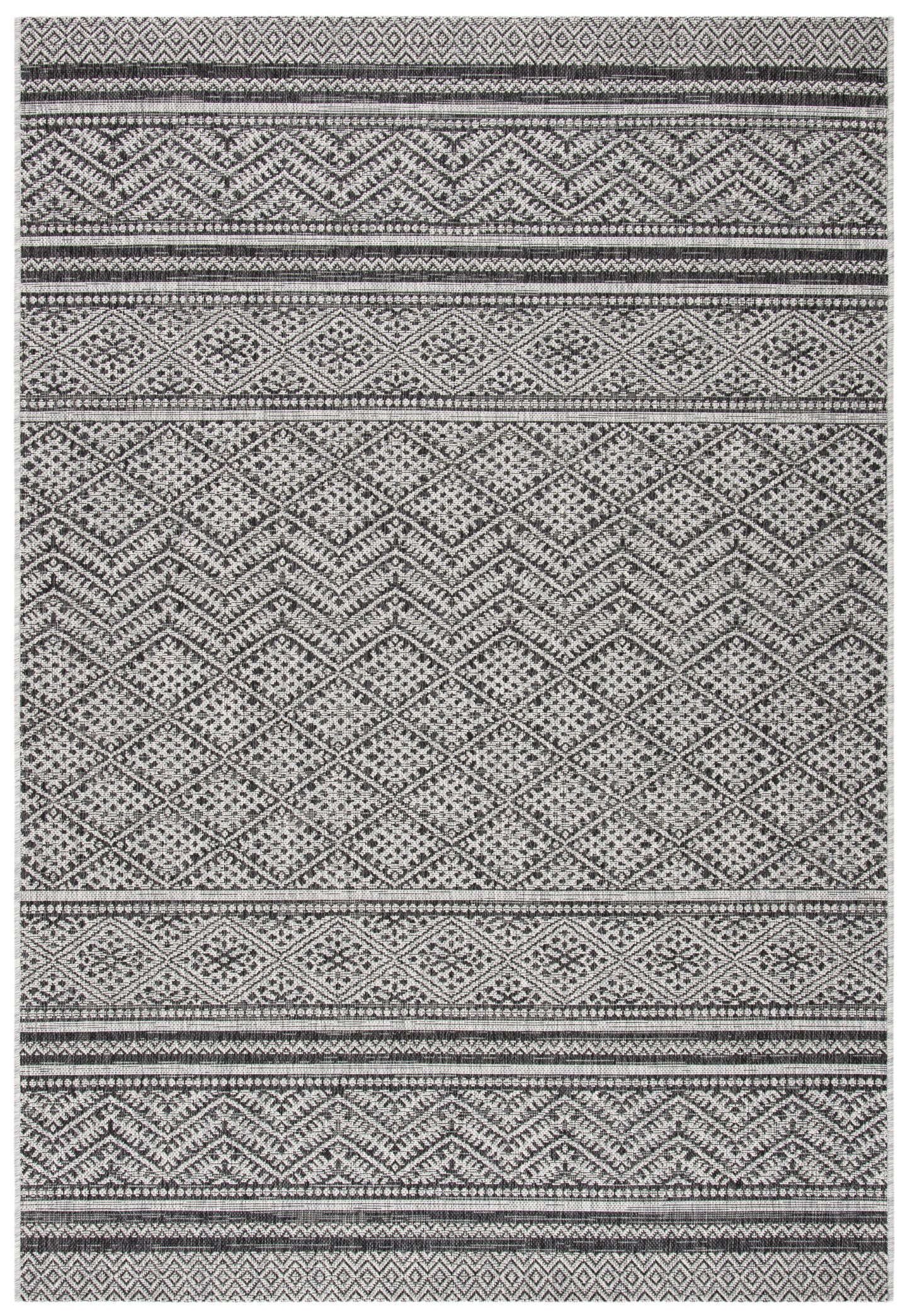 SAFAVIEH Courtyard Eric Geometric Chevron Indoor/Outdoor Area Rug, 5'3