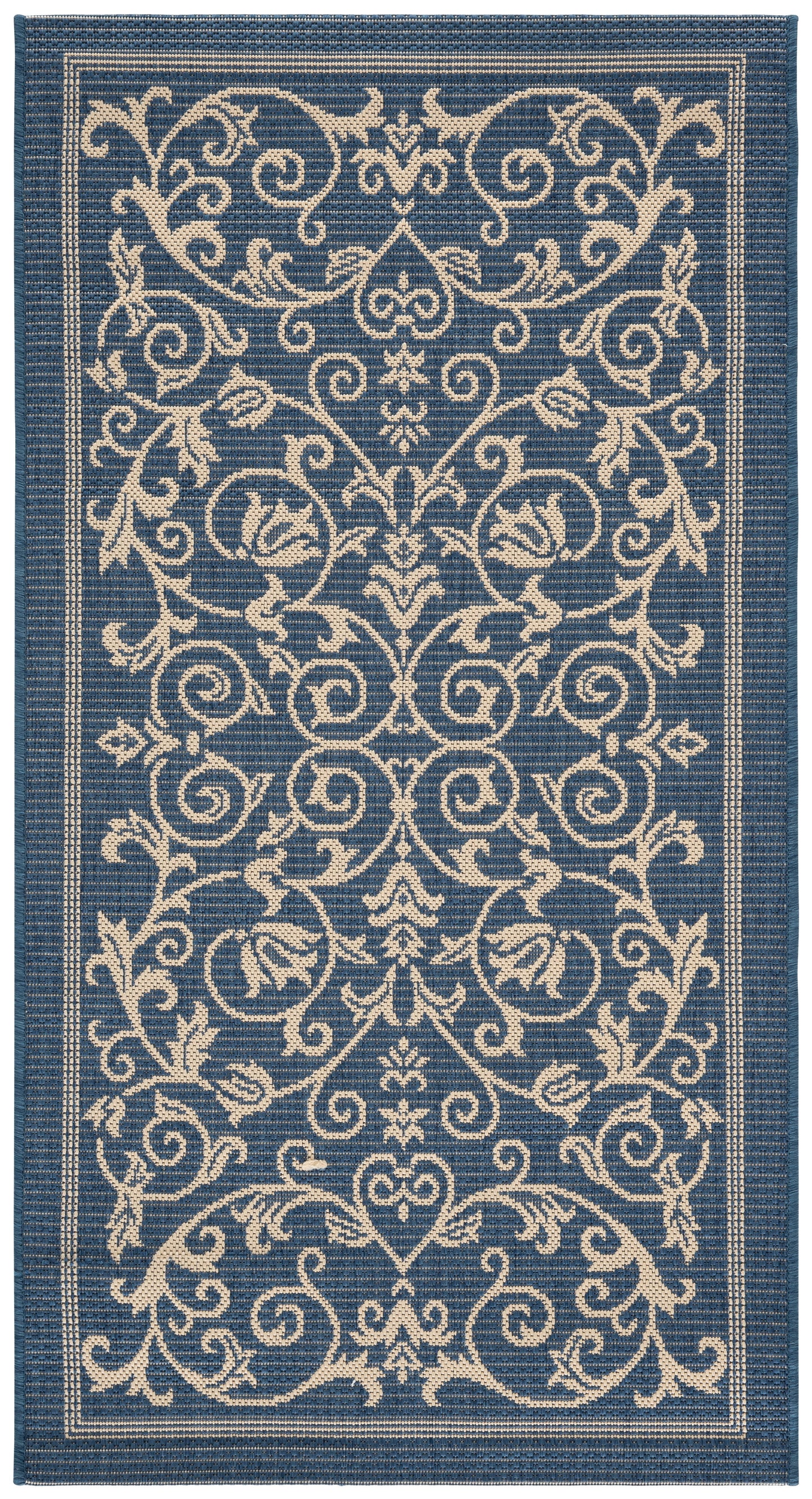 Safavieh Courtyard Nanda Botanical Indoor/Outdoor Area Rug, Sand/Black