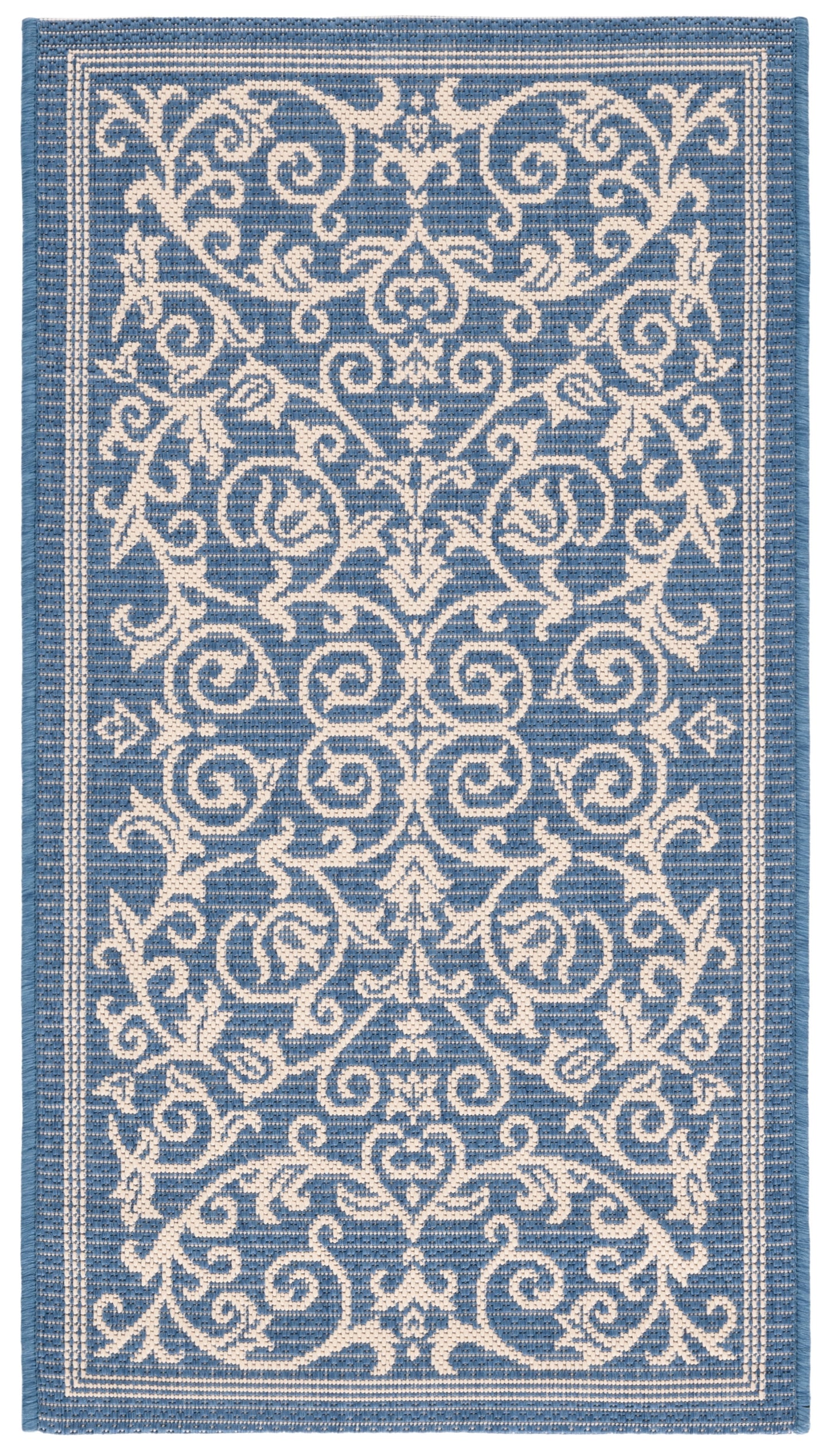 Safavieh Courtyard Nanda Botanical Indoor/Outdoor Area Rug, Sand/Black