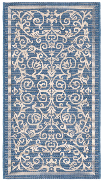 Safavieh Courtyard Nanda Botanical Indoor/Outdoor Area Rug, Sand/Black