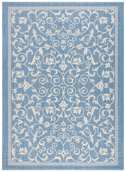 Safavieh Courtyard Nanda Botanical Indoor/Outdoor Area Rug, Sand/Black