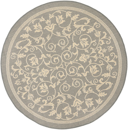 Safavieh Courtyard Nanda Botanical Indoor/Outdoor Area Rug, Sand/Black