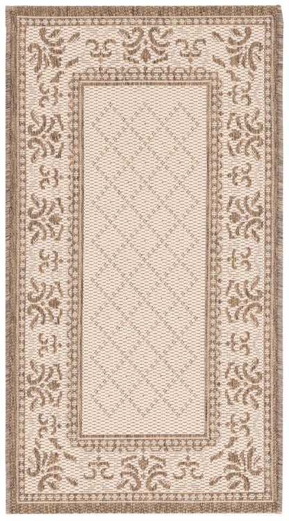 Safavieh Courtyard Nanda Botanical Indoor/Outdoor Area Rug, Sand/Black