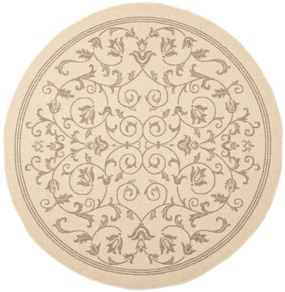 Safavieh Courtyard Nanda Botanical Indoor/Outdoor Area Rug, Sand/Black