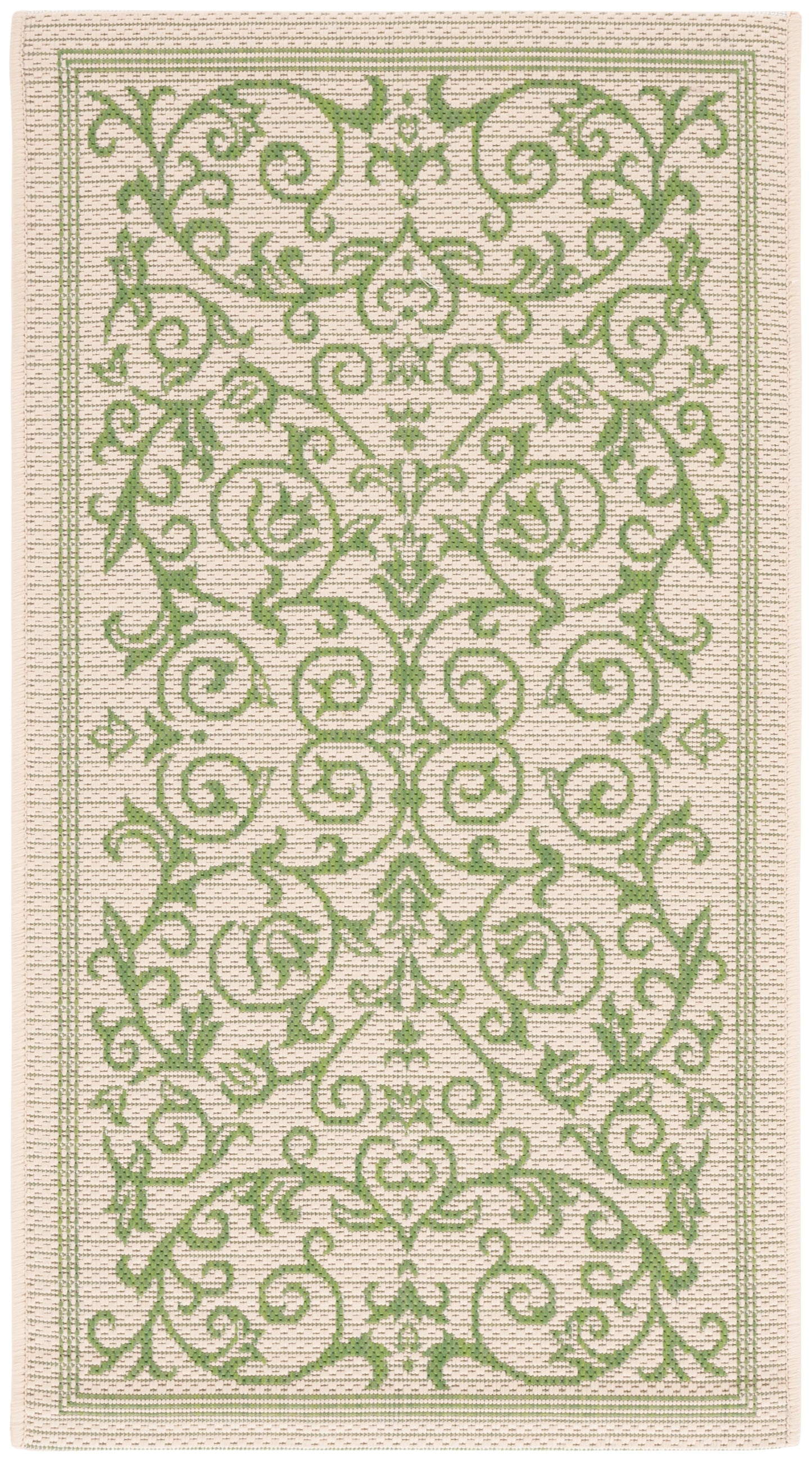 Safavieh Courtyard Nanda Botanical Indoor/Outdoor Area Rug, Sand/Black