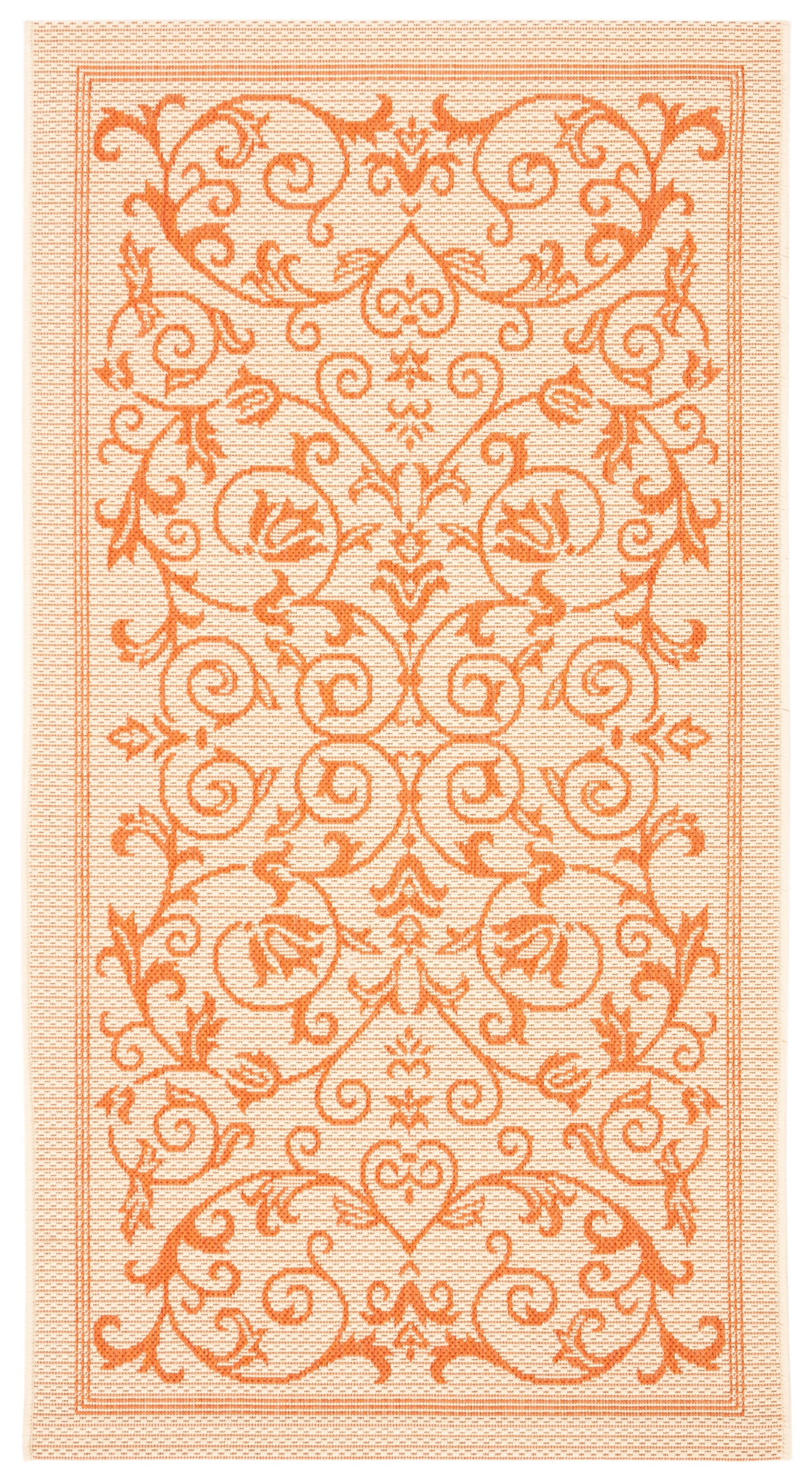 Safavieh Courtyard Nanda Botanical Indoor/Outdoor Area Rug, Sand/Black