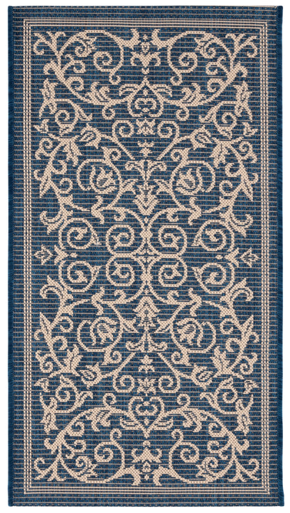 Safavieh Courtyard Nanda Botanical Indoor/Outdoor Area Rug, Sand/Black