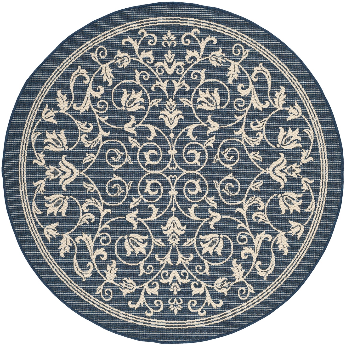 Safavieh Courtyard Nanda Botanical Indoor/Outdoor Area Rug, Sand/Black