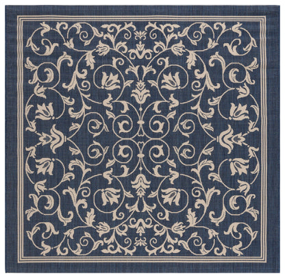 Safavieh Courtyard Nanda Botanical Indoor/Outdoor Area Rug, Sand/Black