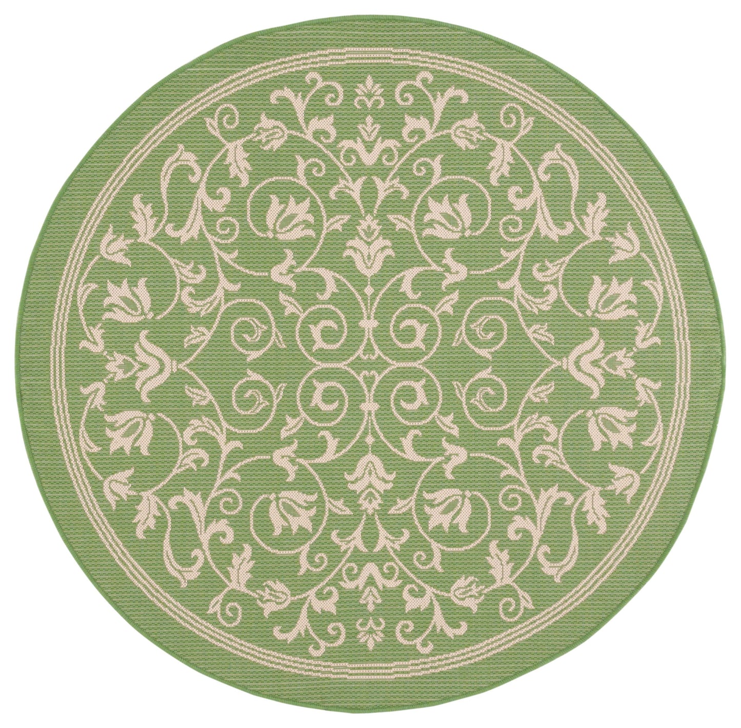 Safavieh Courtyard Nanda Botanical Indoor/Outdoor Area Rug, Sand/Black