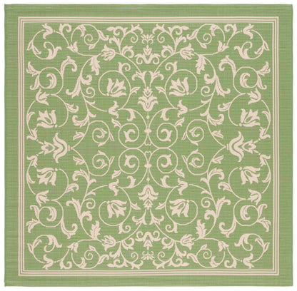 Safavieh Courtyard Nanda Botanical Indoor/Outdoor Area Rug, Sand/Black