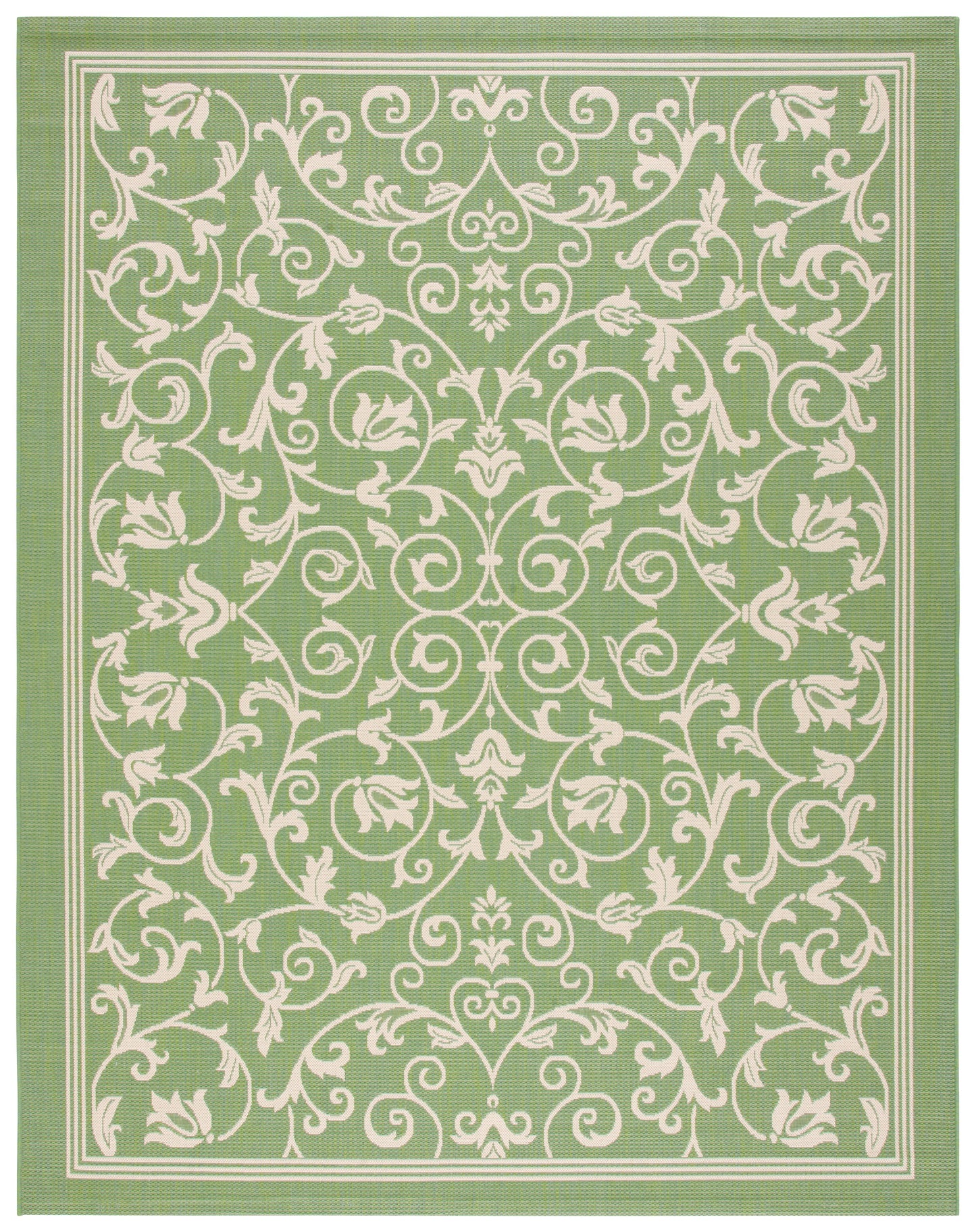 Safavieh Courtyard Nanda Botanical Indoor/Outdoor Area Rug, Sand/Black
