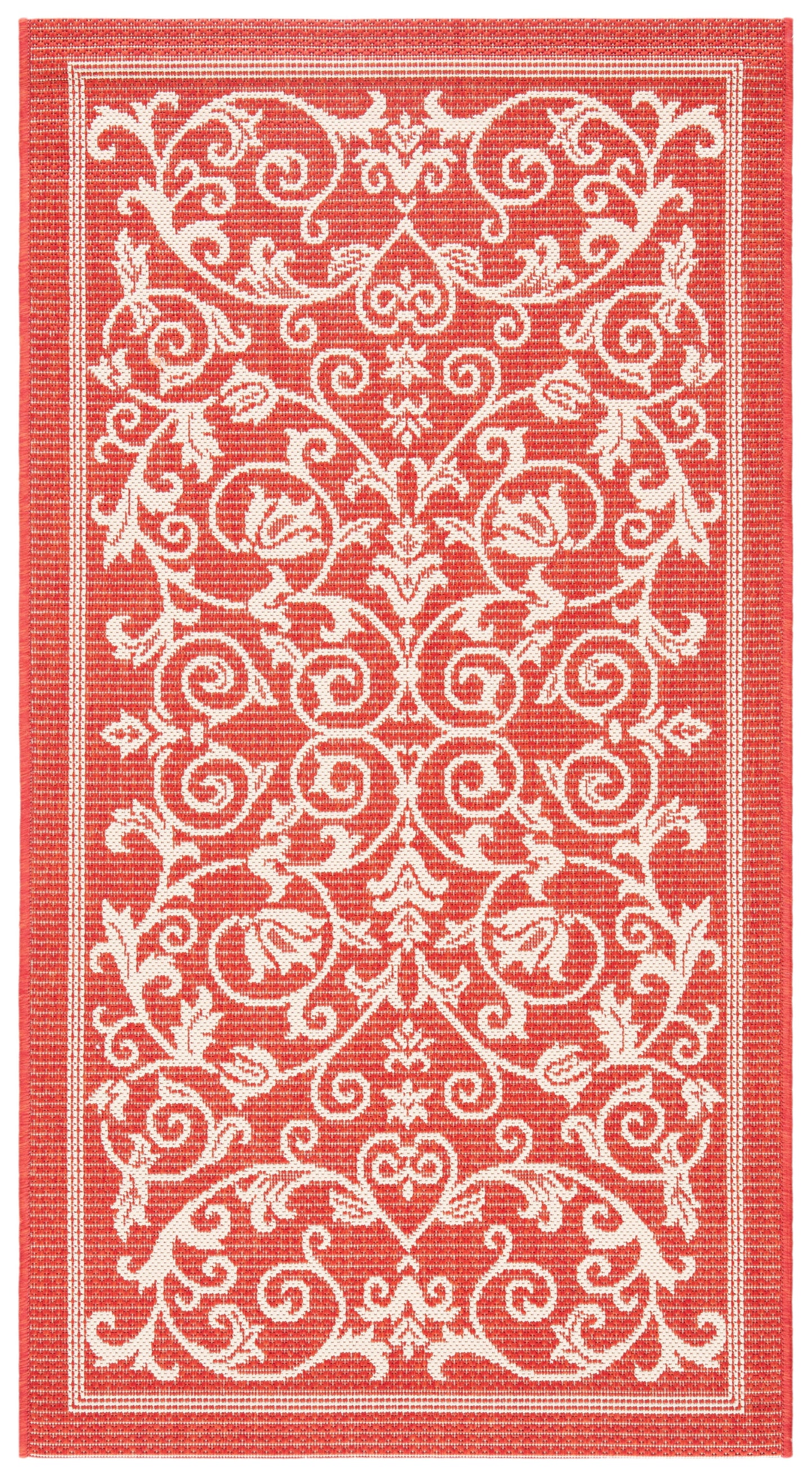 Safavieh Courtyard Nanda Botanical Indoor/Outdoor Area Rug, Sand/Black