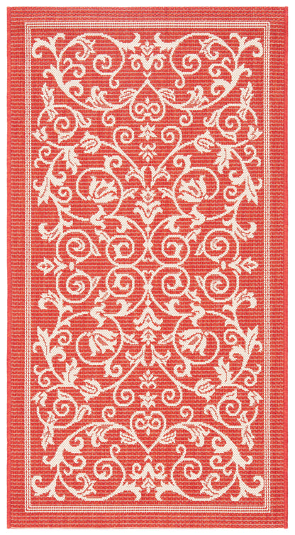 Safavieh Courtyard Nanda Botanical Indoor/Outdoor Area Rug, Sand/Black