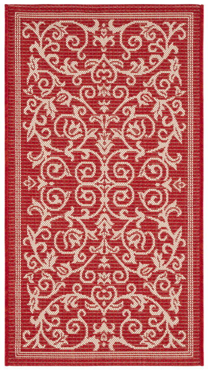 Safavieh Courtyard Nanda Botanical Indoor/Outdoor Area Rug, Sand/Black