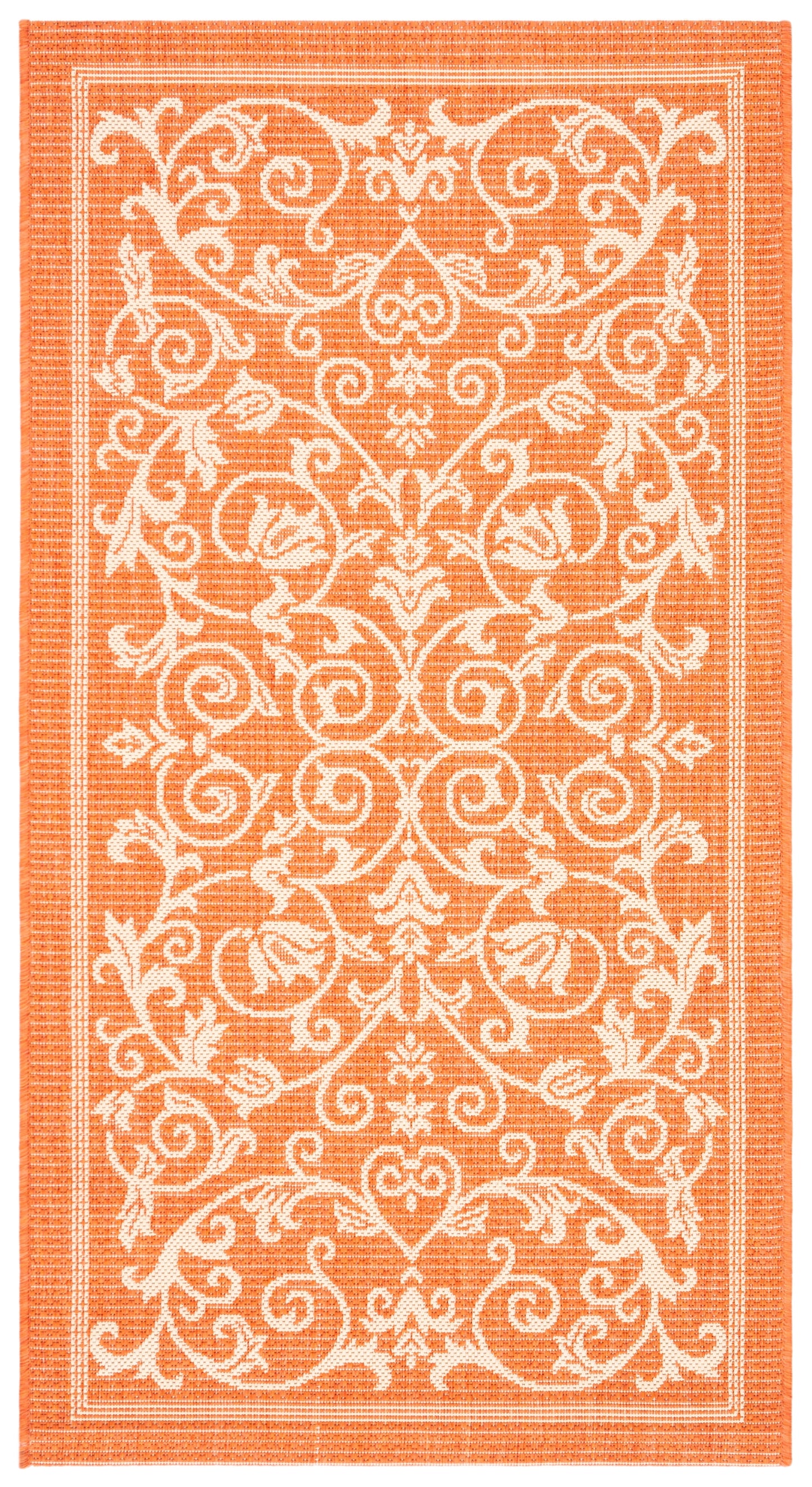 Safavieh Courtyard Nanda Botanical Indoor/Outdoor Area Rug, Sand/Black