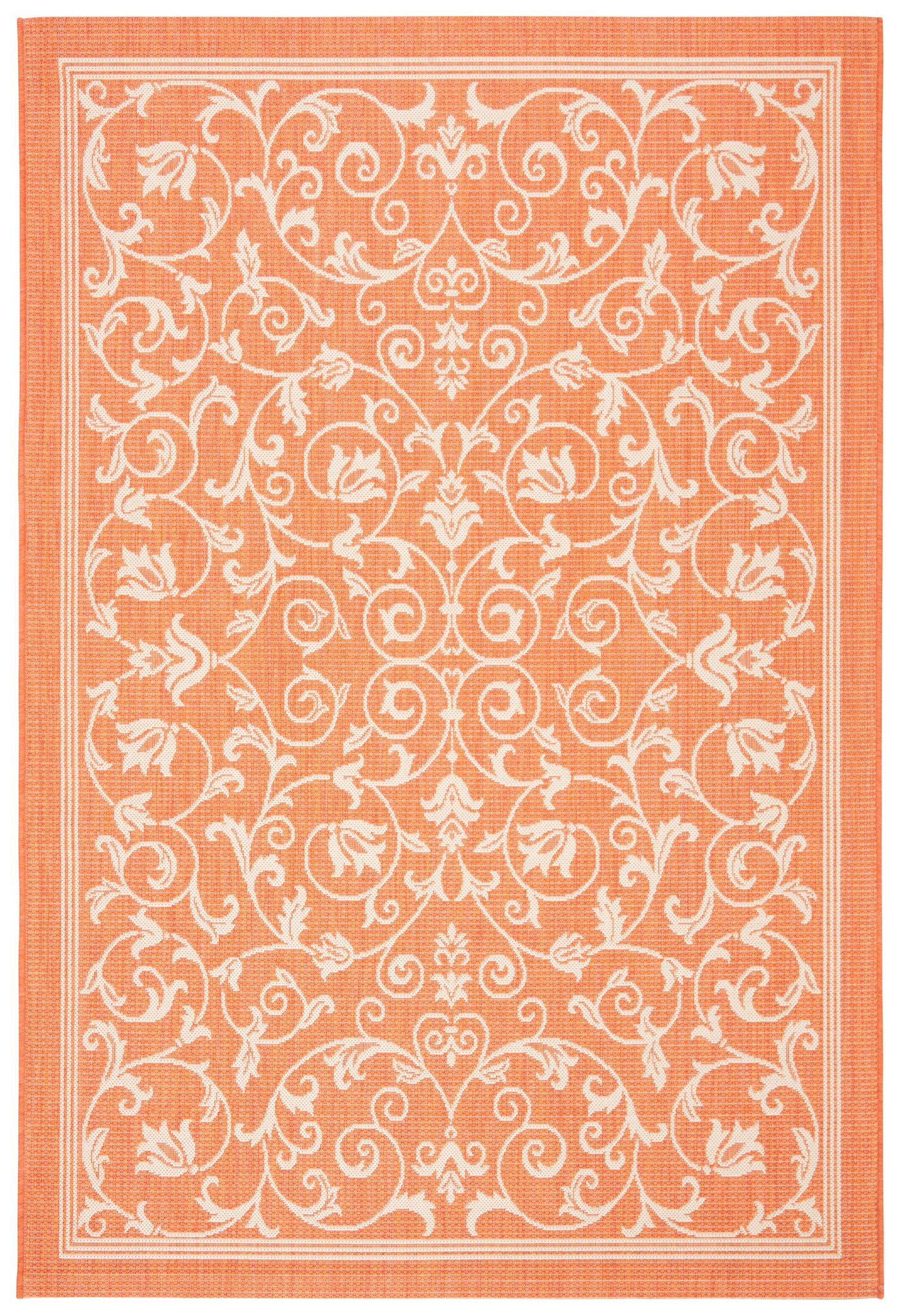Safavieh Courtyard Nanda Botanical Indoor/Outdoor Area Rug, Sand/Black