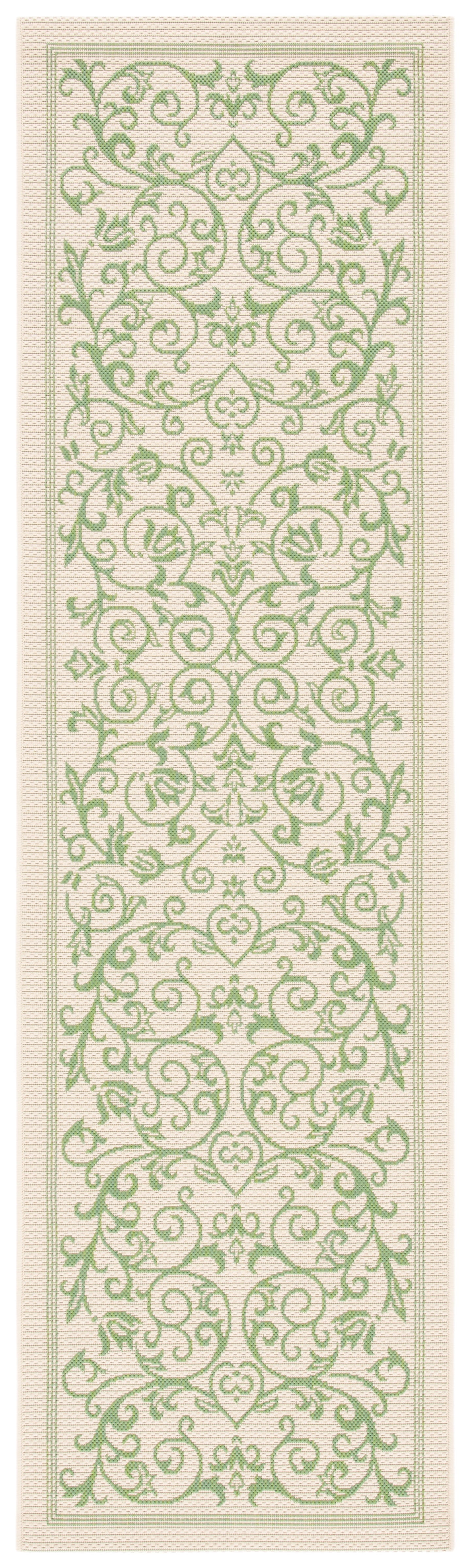 Safavieh Courtyard Nanda Botanical Indoor/Outdoor Area Rug, Sand/Black