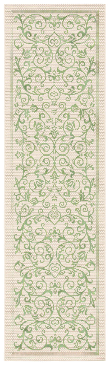 Safavieh Courtyard Nanda Botanical Indoor/Outdoor Area Rug, Sand/Black