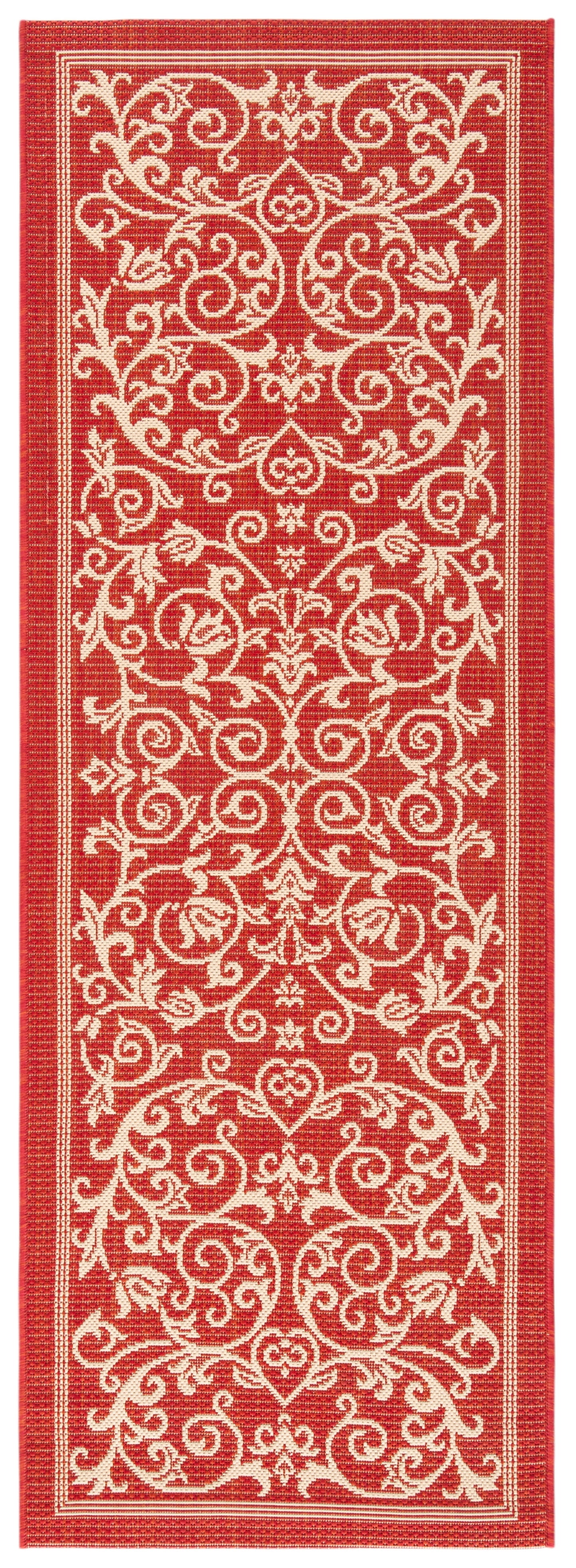 Safavieh Courtyard Nanda Botanical Indoor/Outdoor Area Rug, Sand/Black