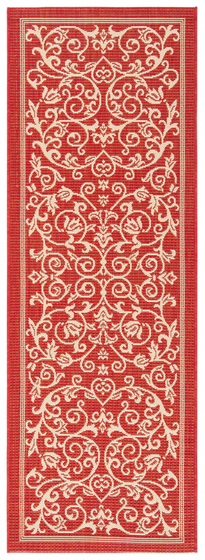 Safavieh Courtyard Nanda Botanical Indoor/Outdoor Area Rug, Sand/Black