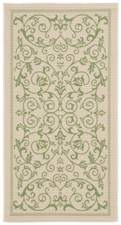 Safavieh Courtyard Nanda Botanical Indoor/Outdoor Area Rug, Sand/Black