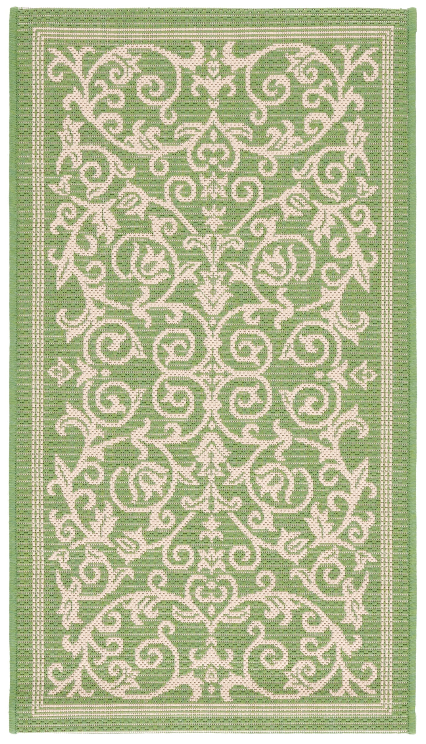 Safavieh Courtyard Nanda Botanical Indoor/Outdoor Area Rug, Sand/Black