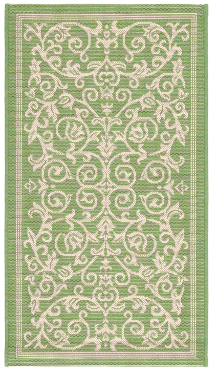 Safavieh Courtyard Nanda Botanical Indoor/Outdoor Area Rug, Sand/Black