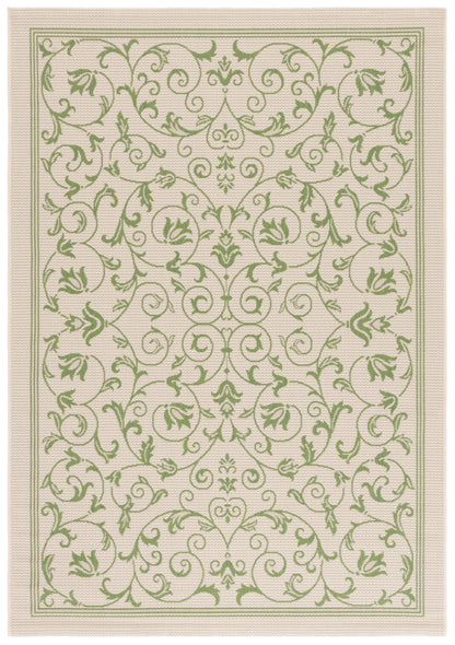Safavieh Courtyard Nanda Botanical Indoor/Outdoor Area Rug, Sand/Black
