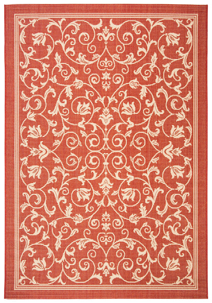 Safavieh Courtyard Nanda Botanical Indoor/Outdoor Area Rug, Sand/Black