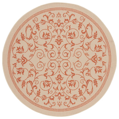 Safavieh Courtyard Nanda Botanical Indoor/Outdoor Area Rug, Sand/Black