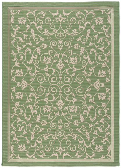 Safavieh Courtyard Nanda Botanical Indoor/Outdoor Area Rug, Sand/Black