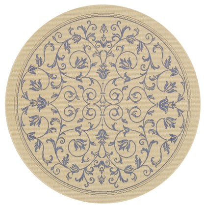 Safavieh Courtyard Nanda Botanical Indoor/Outdoor Area Rug, Sand/Black
