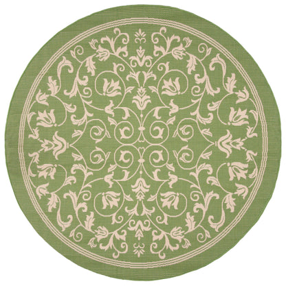 Safavieh Courtyard Nanda Botanical Indoor/Outdoor Area Rug, Sand/Black