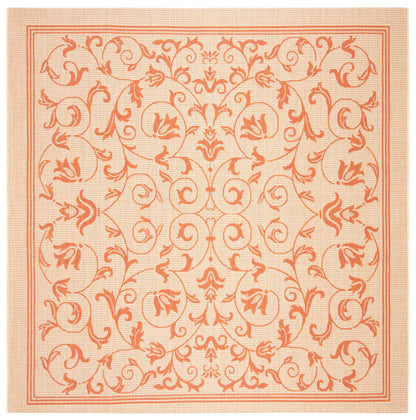 Safavieh Courtyard Nanda Botanical Indoor/Outdoor Area Rug, Sand/Black