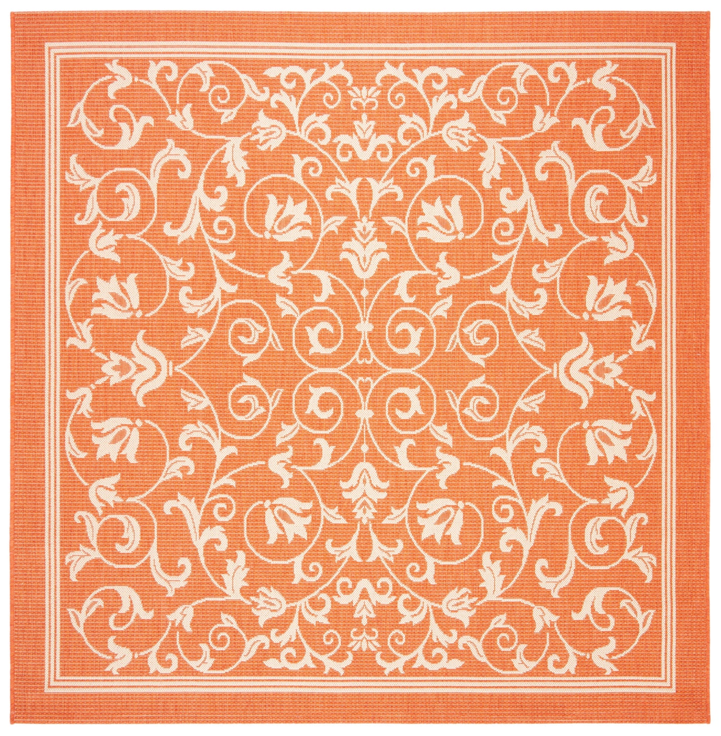 Safavieh Courtyard Nanda Botanical Indoor/Outdoor Area Rug, Sand/Black