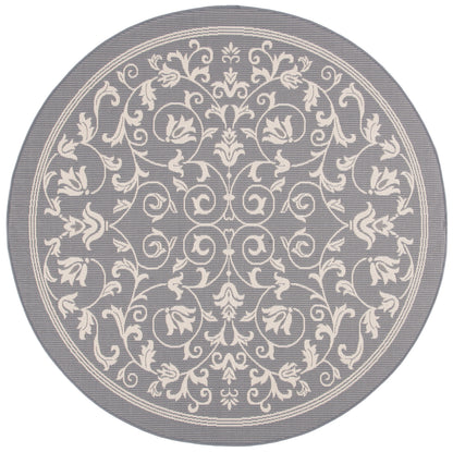 Safavieh Courtyard Nanda Botanical Indoor/Outdoor Area Rug, Sand/Black