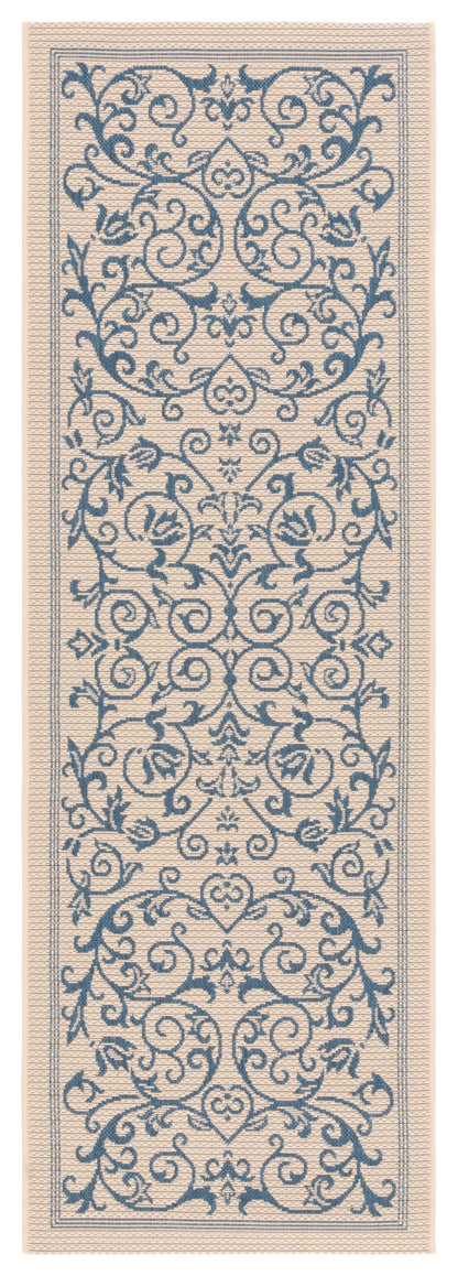 Safavieh Courtyard Nanda Botanical Indoor/Outdoor Area Rug, Sand/Black