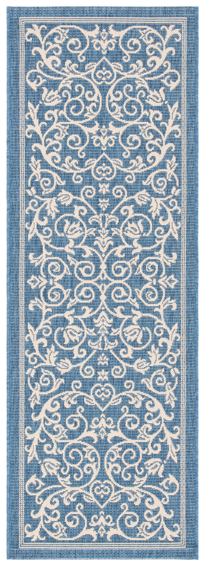 Safavieh Courtyard Nanda Botanical Indoor/Outdoor Area Rug, Sand/Black