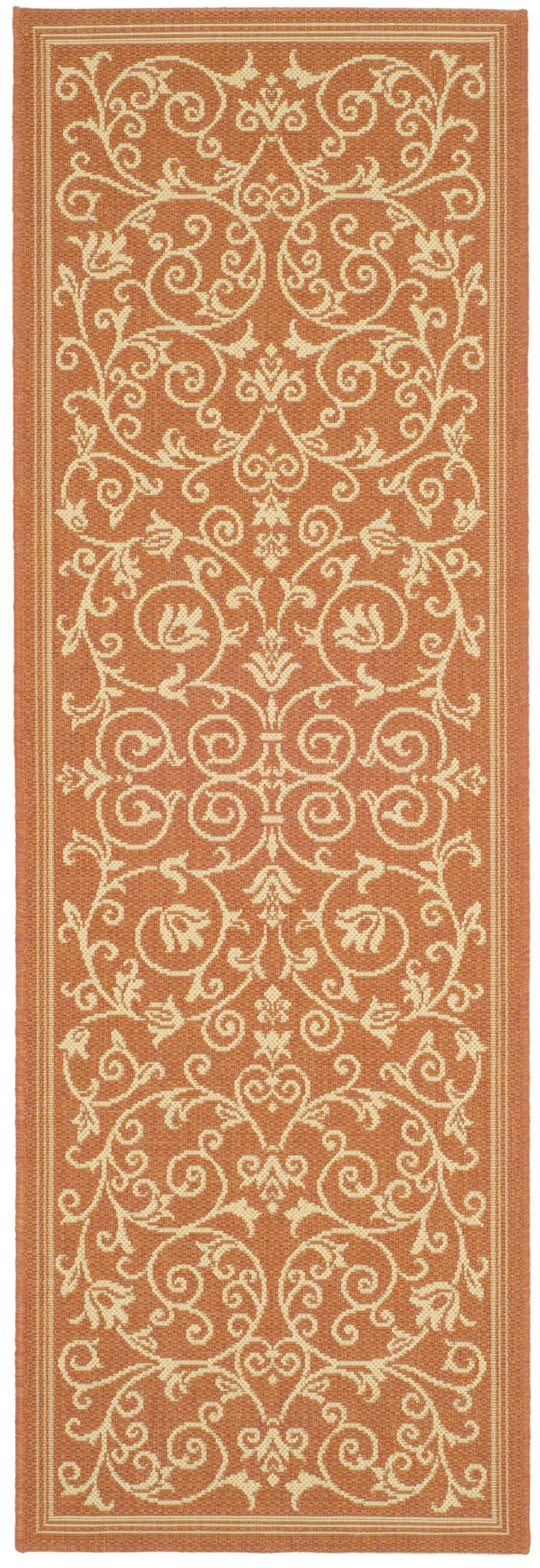Safavieh Courtyard Nanda Botanical Indoor/Outdoor Area Rug, Sand/Black