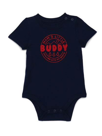 Garanimals Newborn & Baby Boy Cotton Lap-Shoulder Short-Sleeve Bodysui