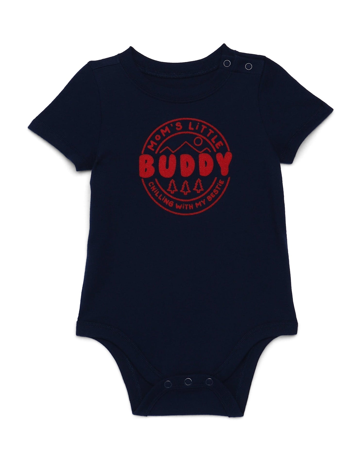 Garanimals Newborn & Baby Boy Cotton Lap-Shoulder Short-Sleeve Bodysui