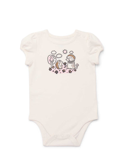 Garanimals Newborn & Baby Boy Cotton Lap-Shoulder Short-Sleeve Bodysui