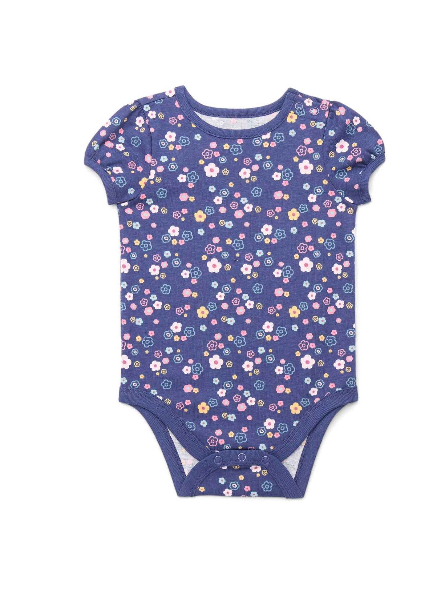 Garanimals Newborn & Baby Boy Cotton Lap-Shoulder Short-Sleeve Bodysui