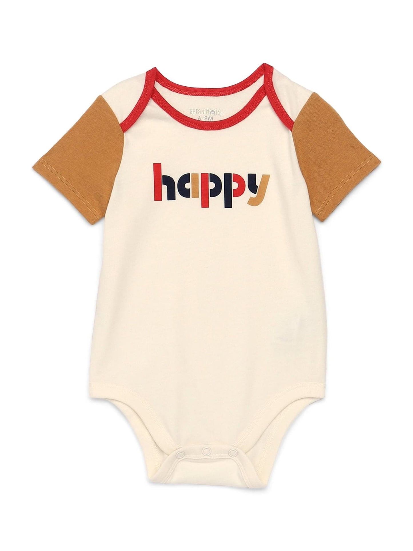 Garanimals Newborn & Baby Boy Cotton Lap-Shoulder Short-Sleeve Bodysui
