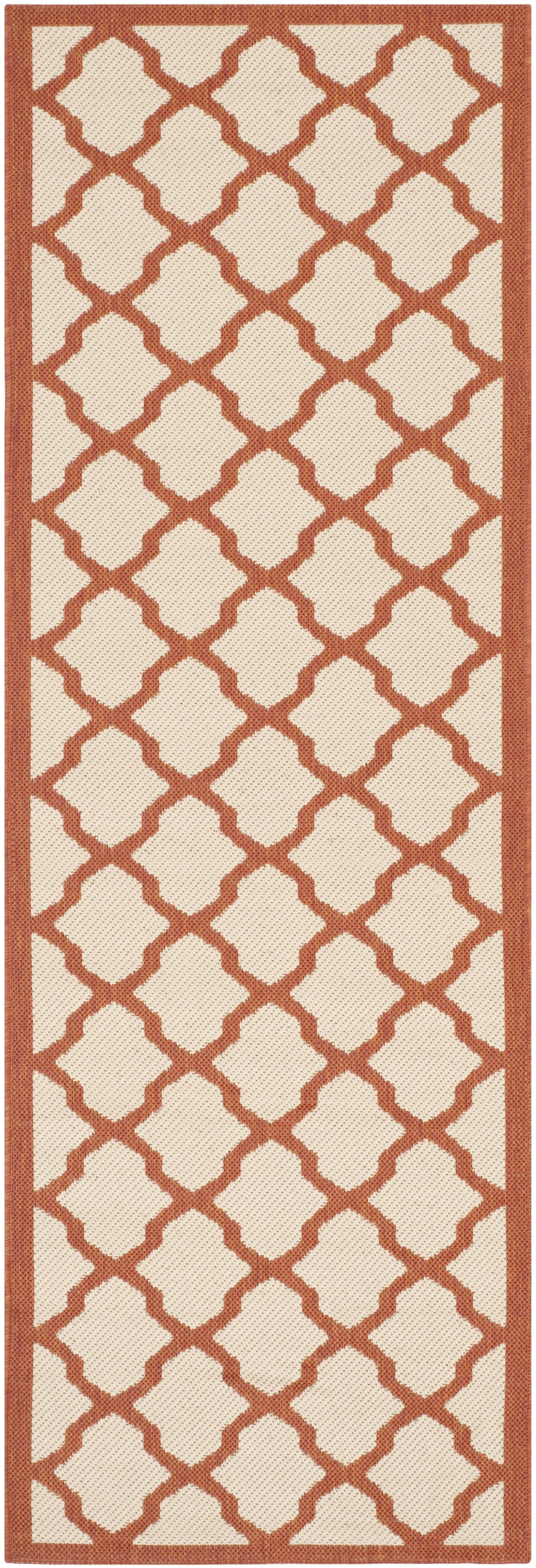 Safavieh Courtyard Amber Geometric Indoor/Outdoor Area Rug, Beige/Terr