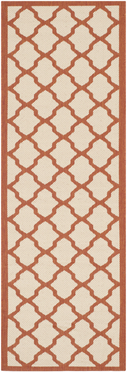 Safavieh Courtyard Amber Geometric Indoor/Outdoor Area Rug, Beige/Terr