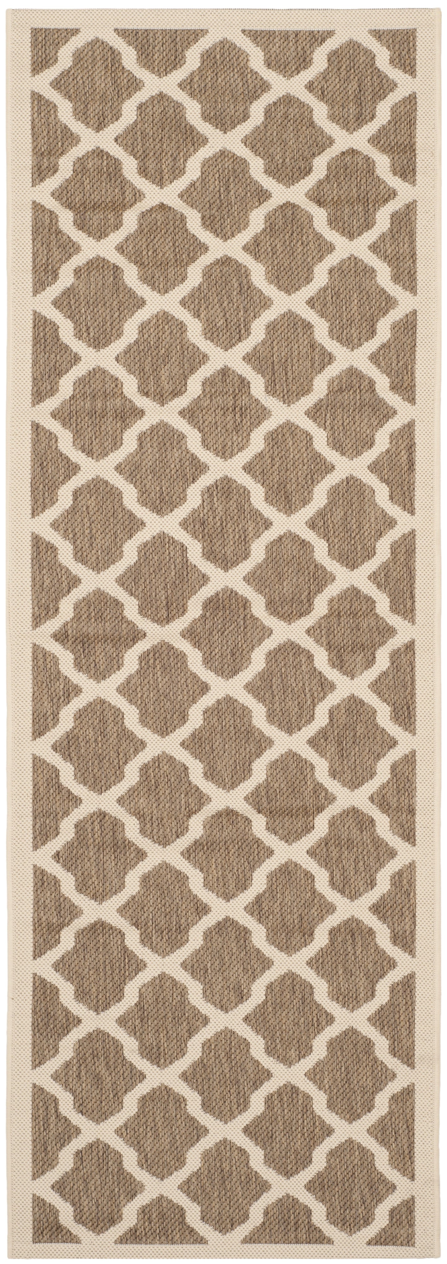 Safavieh Courtyard Amber Geometric Indoor/Outdoor Area Rug, Beige/Terr