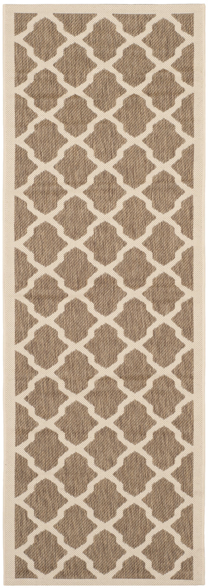 Safavieh Courtyard Amber Geometric Indoor/Outdoor Area Rug, Beige/Terr